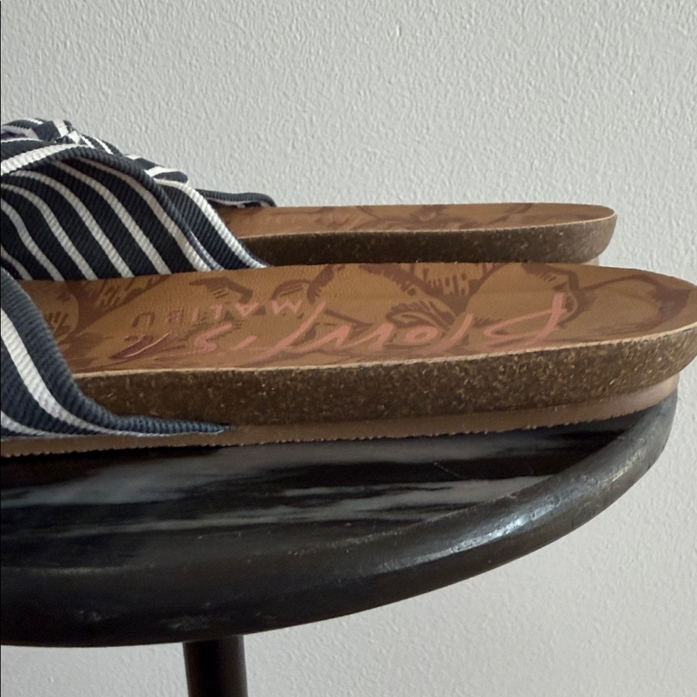 Blowfish Malibu Women's Striped Sandals - Blue and White - Picture 5 of 7